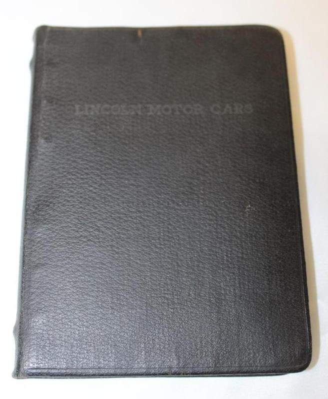 1938 Lincoln Motor Car Co V12 Sales Data Book (1 of 6)