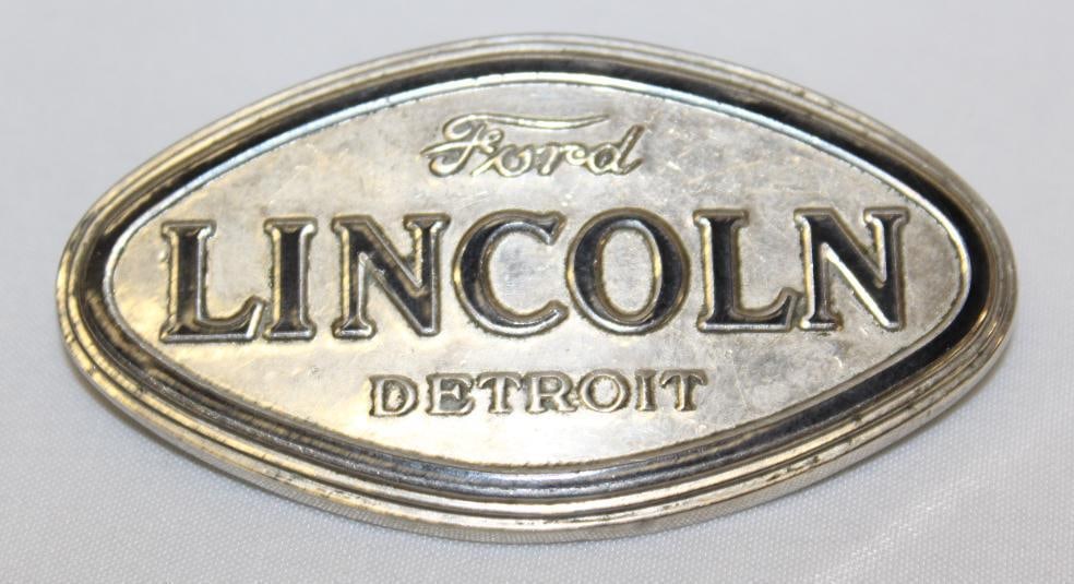 1927-1928 Ford Lincoln Radiator Emblem Badge (1 of 2)