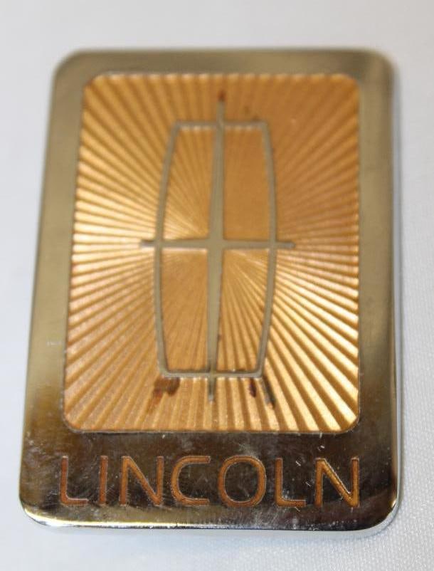 1990's Lincoln Motor Car Co Towncar Emblem Badge (1 of 2)