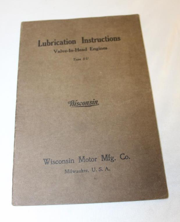 1920's Wisconsin Valve in Head Engines Instruction Manual Book (1 of 5)