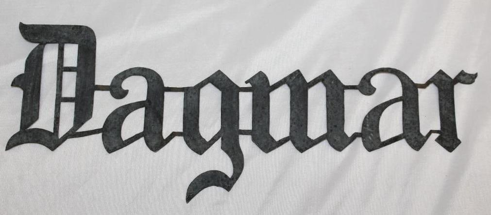 Dagmar Motor Car Co Brass Radiator Emblem Script (1 of 2)