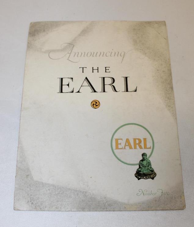 1922 Earl Motor Car Co Sales Brochure Book: 12" x 9"