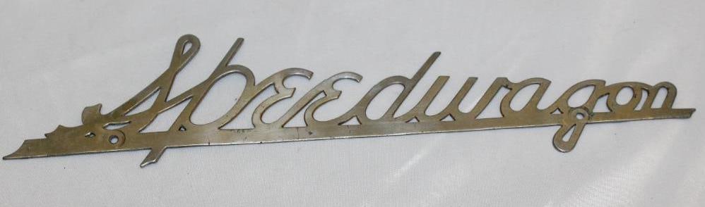 REO Speedwagon Radiator Emblem Script (1 of 2)