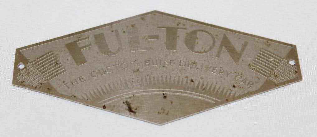 Ful-ton Custom Built Delivery Car Emblem Badge (1 of 2)
