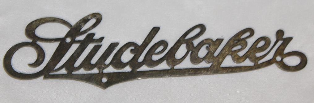 Studebaker Motor Car Co Radiator Emblem Script (1 of 2)