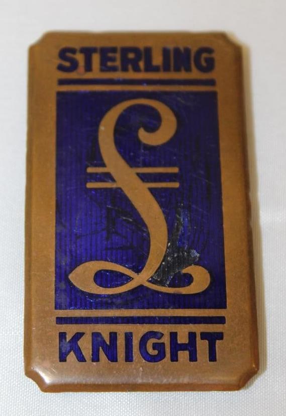 1921-1926 Sterling Knight Radiator Emblem Badge (1 of 2)