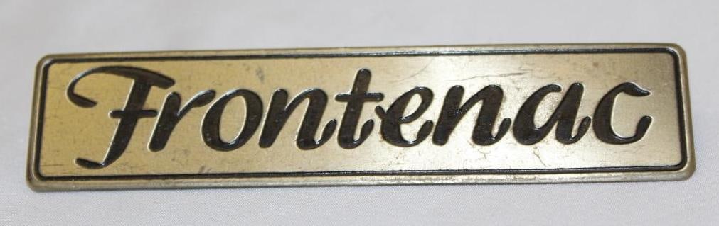 Frontenac Durant Motors of Canada Radiator Emblem Badge: 5" x 1"