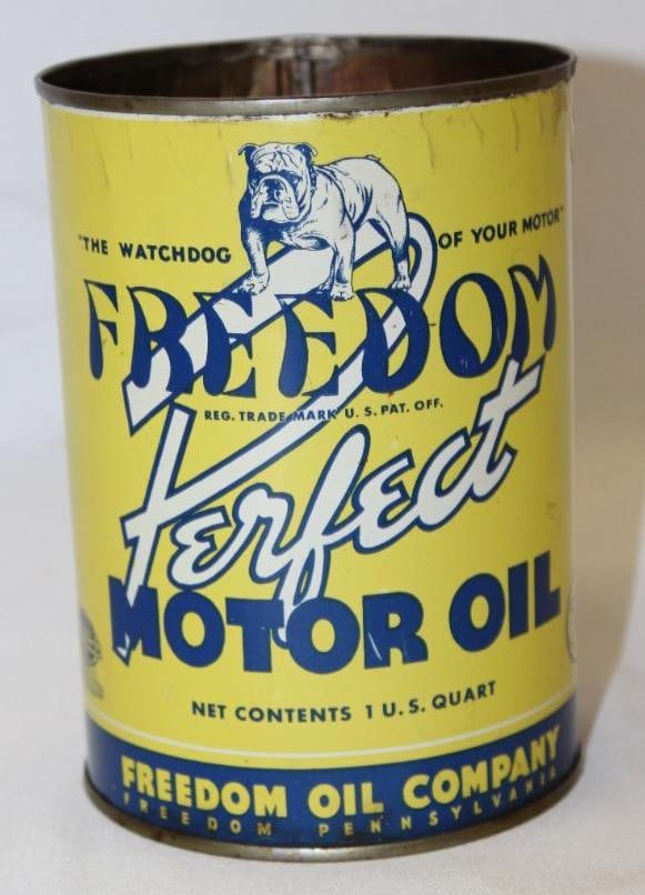Freedom Perfect Metal 1 Quart Motor Oil Can (1 of 4)