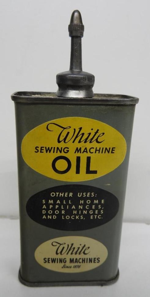 White Sewing Machine Oil Handy Oiler Can (1 of 3)