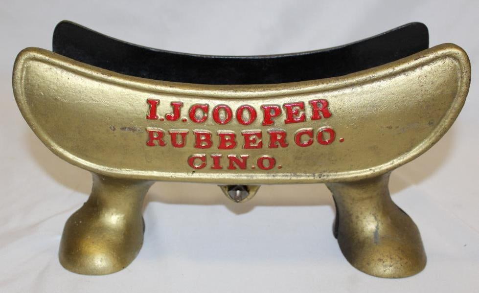 Early I.J. Cooper Rubber Co of Cincinnati Advertising Tire Display Stand (1 of 4)