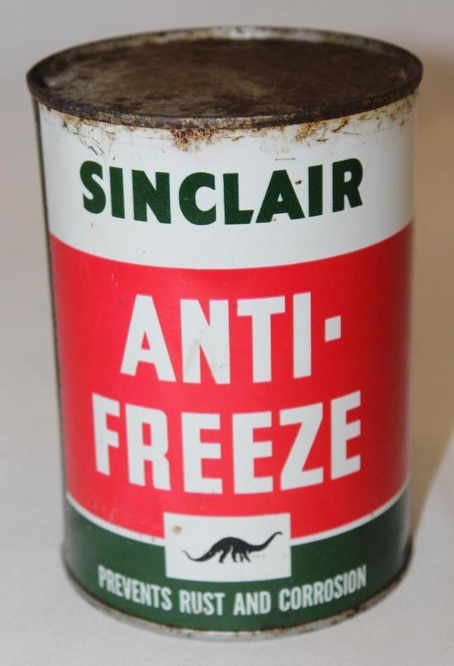 Sinclair Antifreeze Metal 1 Quart Oil Can (1 of 3)