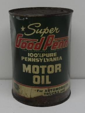 Good Penn Super Motor Oil Quart Can (1 of 4)