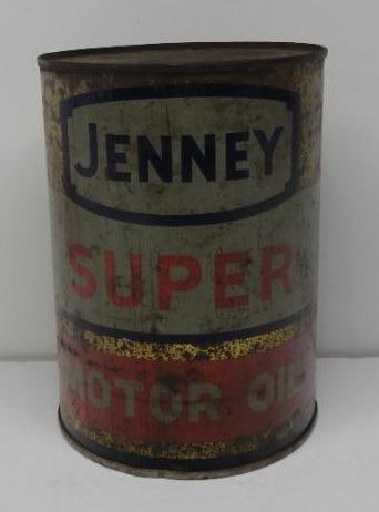 Jenney Super Motor Oil Quart Can (1 of 4)
