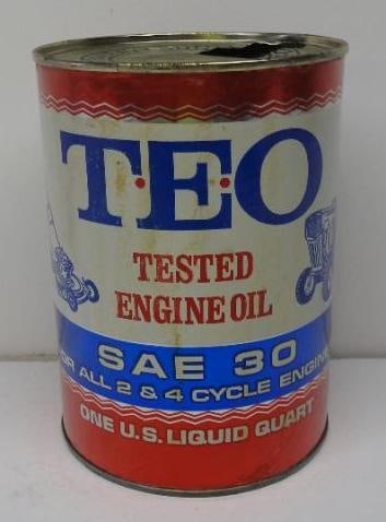 T.E.O Engine Oil Quart Can (1 of 4)