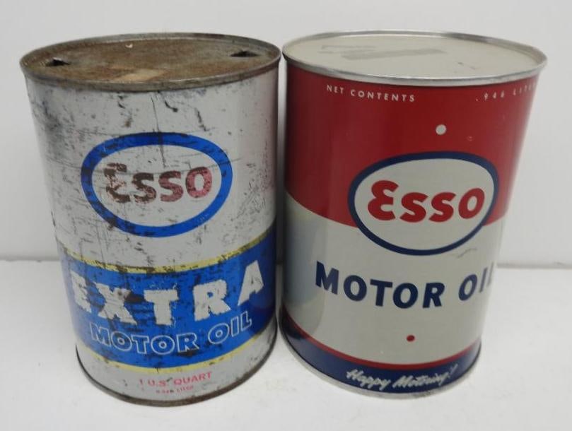 Esso Quart Oil Can Pair (1 of 2)