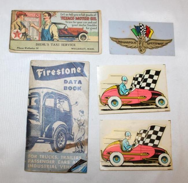 Group of 5 Advertising Items Firestone & Texaco (1 of 6)