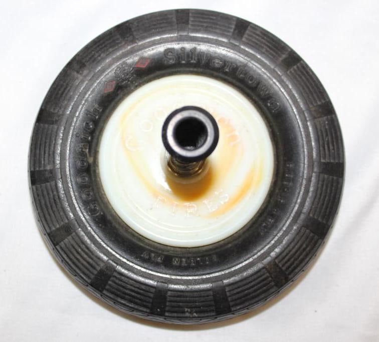 Goodrich Tires Advertising Tire Ashtray w/ Marblelite Glass: 6.25" diameter