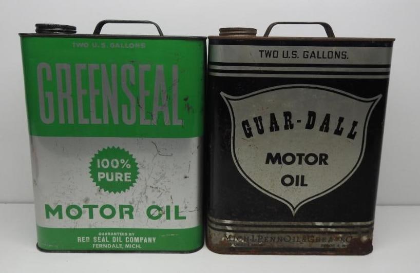 Greenseal and Guar-Dall Two Gallon Oil Cans (1 of 4)