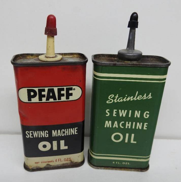 Pfaff And Stainless Sewing Machine Oil Handy Oiler Cans Auction