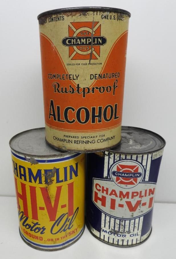 Champlin Quart Oil Cans (1 of 3)