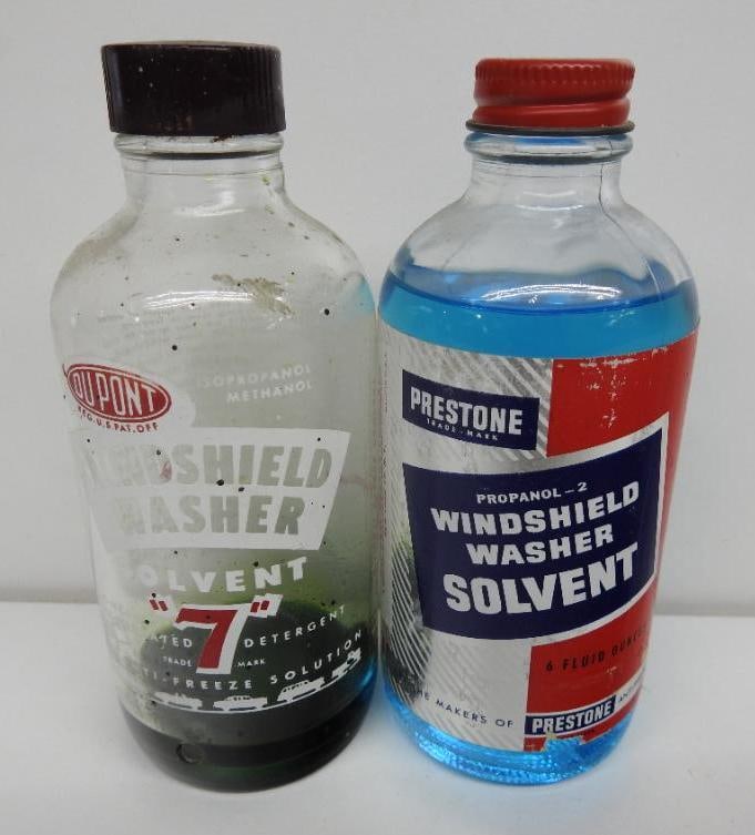 Dupont Solvent 7 and Prestone Windshield Washer Bottles (1 of 2)