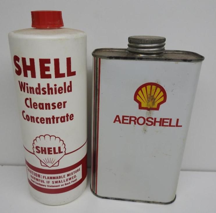 Shell Windshield Concentrate and Aeroshell Cans (1 of 3)