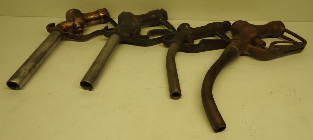 Group of Four Assorted Gas Pump Nozzles (1 of 4)