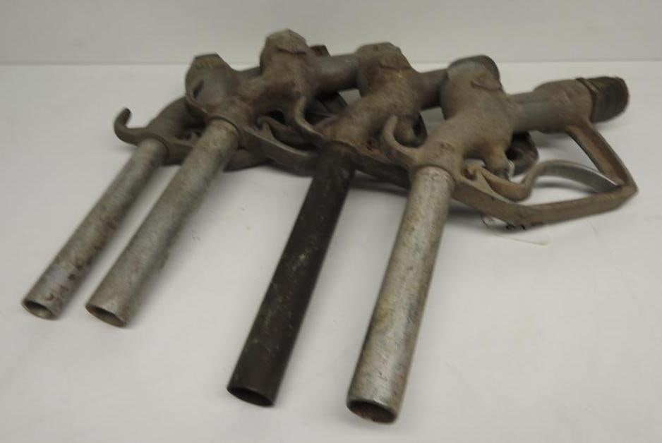 Group of EBW Gas Pump Nozzles: Each with a hook, various conditions