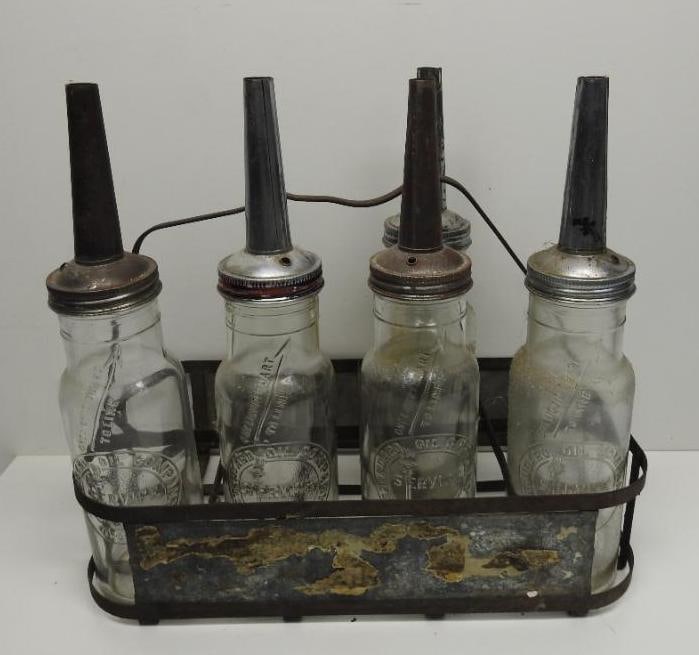 Standard Oil Quart Oil Bottle Rack (1 of 3)