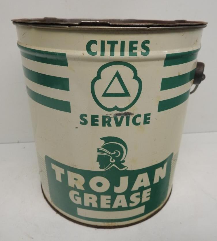 Cities Service Trojan Grease Can (1 of 4)