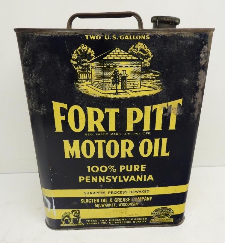 Fort Pitt Motor Oil Two Gallon Can (1 of 6)