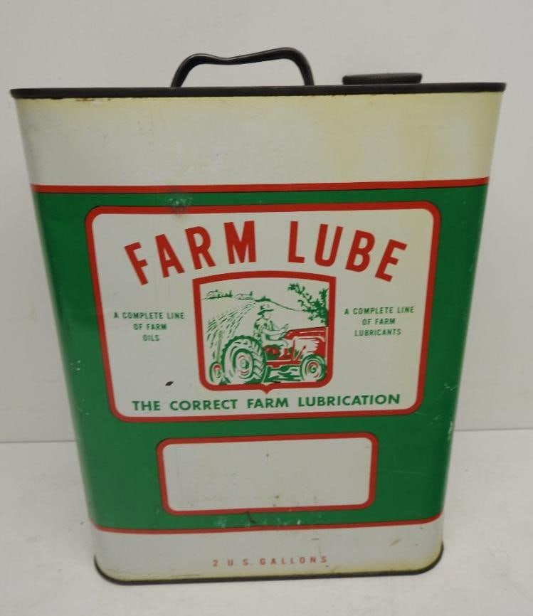 Farm Lube Two Gallon Oil Can (White) (1 of 4)