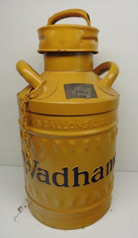 Wadhams Five Gallon Bulk Oil Can (Yellow) (1 of 3)