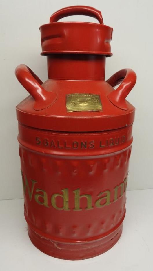 Wadhams Five Gallon Bulk Oil Can (Red) (1 of 3)