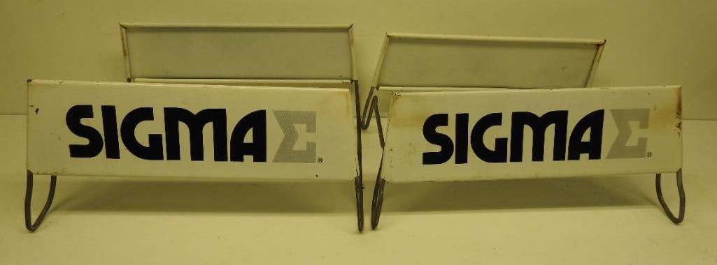 Sigma Tire Stand Sign Pair (1 of 2)