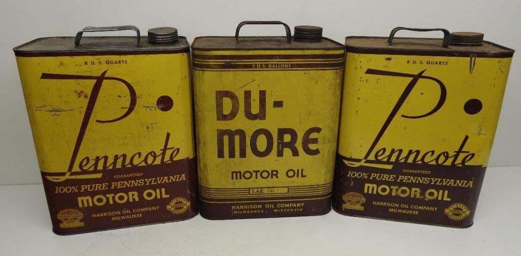 Penncote and Du-More Two Gallon Oil Cans (1 of 5)