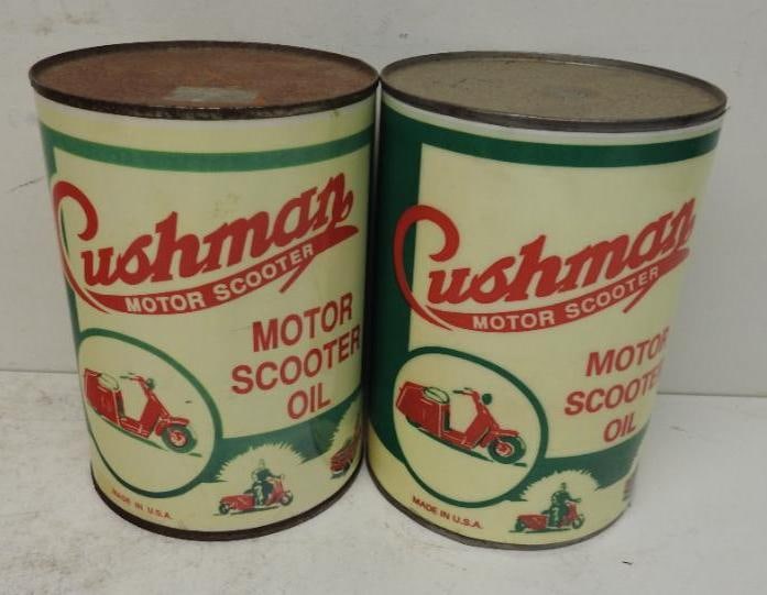 Cushman Motor Scooter Oil Quart Cans REPRODUCTION (1 of 4)
