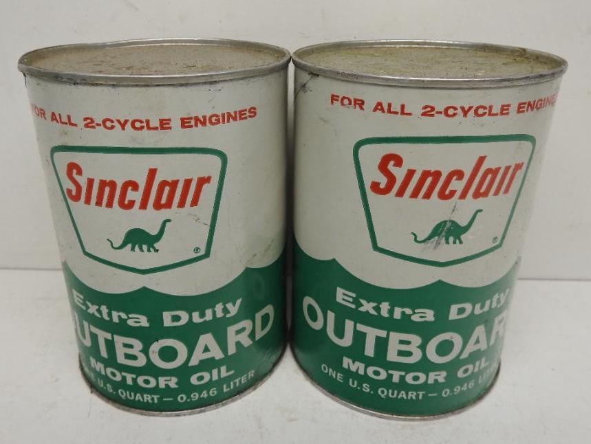 Sinclair Outboard Quart Oil Cans (1 of 3)