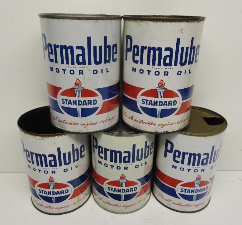 Standard Permalube Quart Oil Cans (Large Logo) (1 of 4)