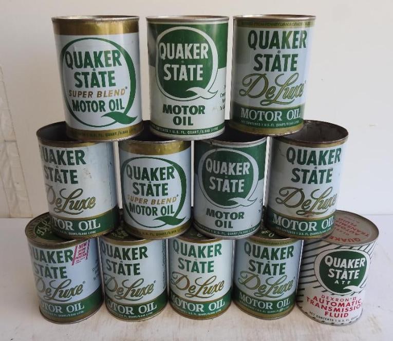 Quakert State Quart Oil Can Lot (1 of 4)
