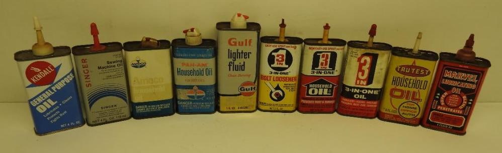 Large Group of Handy Oiler Cans (1 of 4)