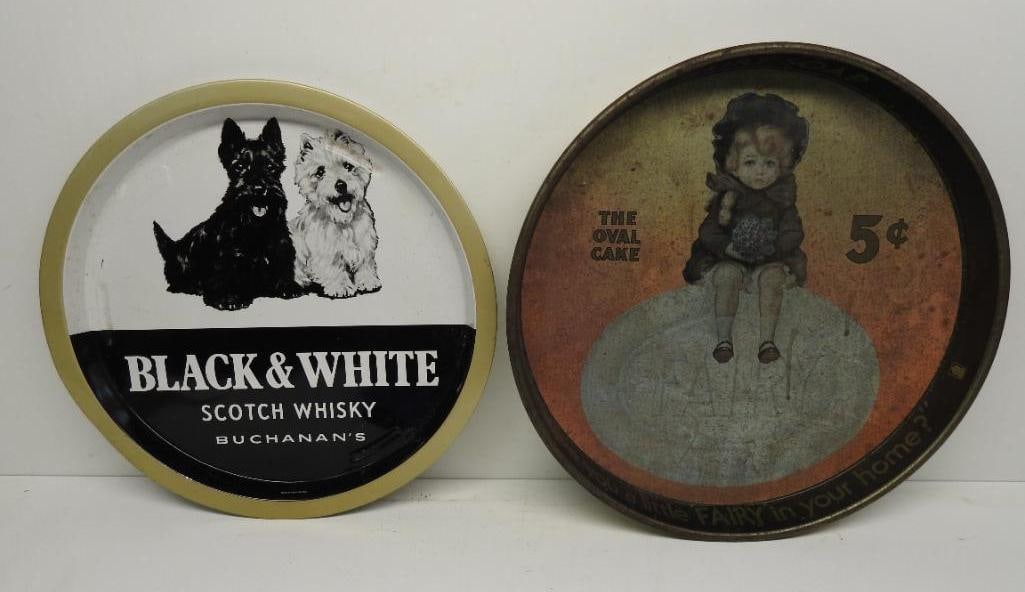 Fairy Soap and Black & White Whisky Tray Sign (1 of 4)