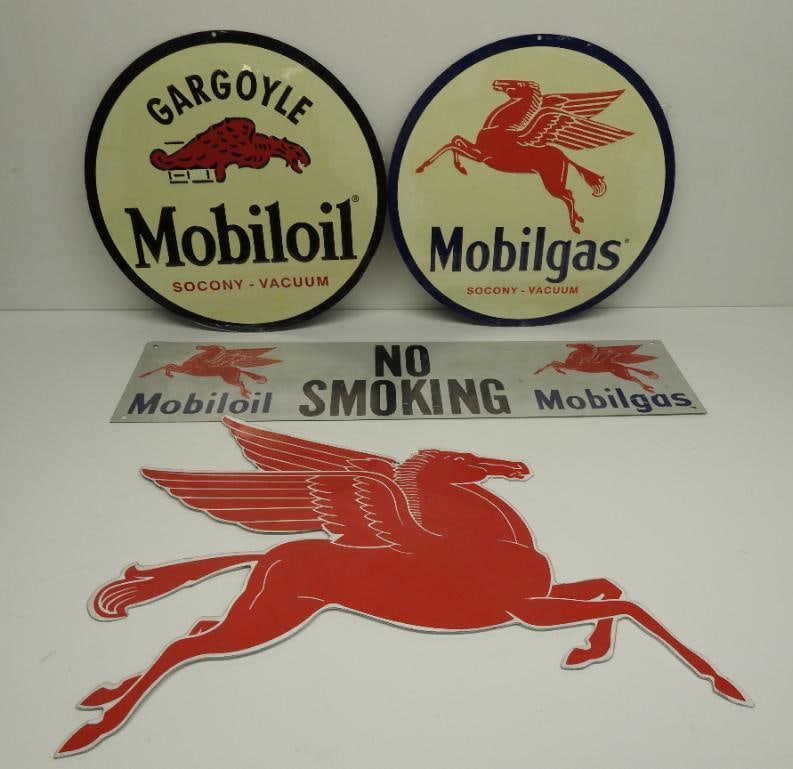 Group of Reproduction Mobil Signs (1 of 4)
