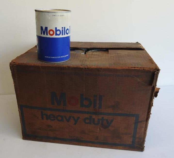 Mobil Heavy Duty Motor Oil Quart Can Case (1 of 5)
