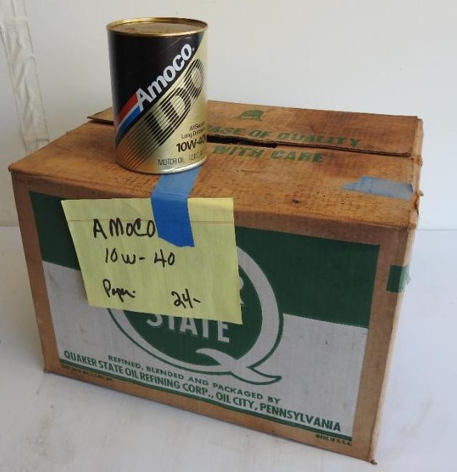 Amoco LDO Motor Oil Quart Can Case (1 of 4)
