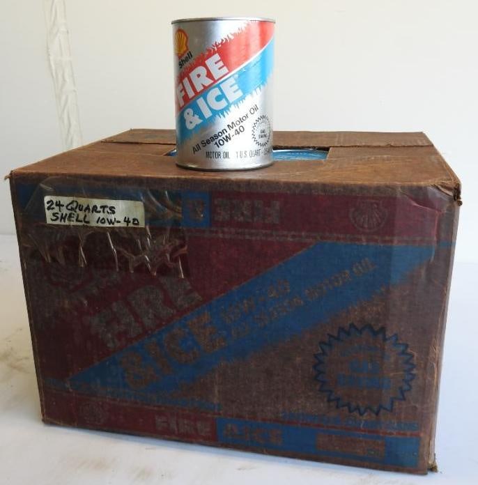 Shell Fire & Ice Motor Oil Quart Can Case (1 of 4)