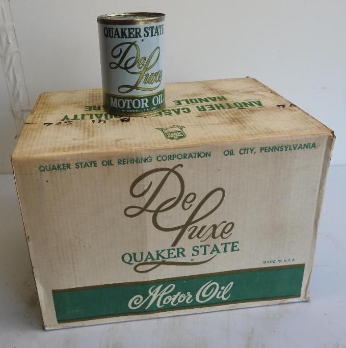 Quaker State DeLuxe Motor Oil Quart Can Case (1 of 3)