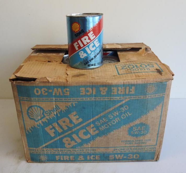 Shell Fire & Ice Motor Oil Quart Can Case (1 of 4)