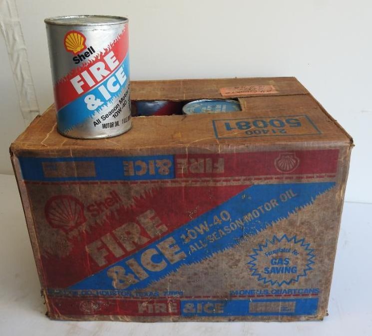 Shell Fire & Ice Motor Oil Quart Can Case (1 of 4)