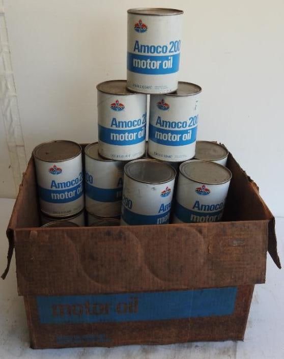 Amoco 200 Motor Oil Quart Can Case (1 of 4)